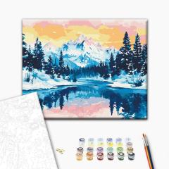 Set pictura pe numere - Varfuri inzapezite