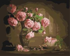 Set pictura pe numere - Tea rose