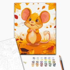 Set pictura pe numere - Soarece dragut