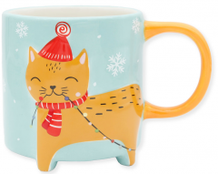 Cana 500 ml - Cute Animal - Winter Edition Cat