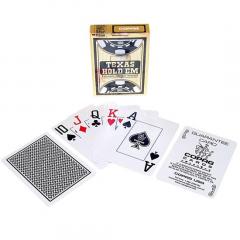 Carti de joc - Copag Gold Texas Hold Em Plastic Jumbo Index - Negru