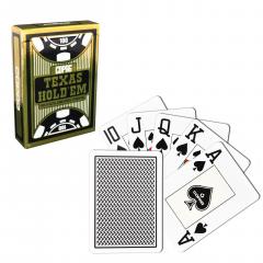 Carti de joc - Copag Gold Texas Hold Em Plastic Jumbo Index - Negru