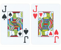 Carti de joc - Copag Gold Texas Hold Em Plastic Jumbo Index - Rosu