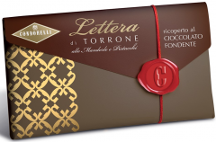Nuga - Lettera di Torrone - Cioccolato Fondante
