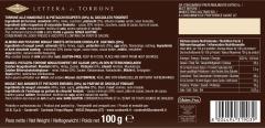 Nuga - Lettera di Torrone - Cioccolato Fondante