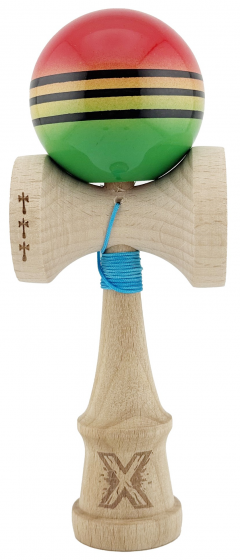 Jucarie de indemanare - Kendama X - Rosu/Galben/Verde