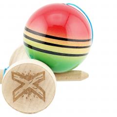Jucarie de indemanare - Kendama X - Rosu/Galben/Verde