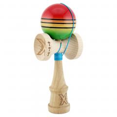 Jucarie de indemanare - Kendama X - Rosu/Galben/Verde