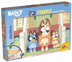 Puzzle de colorat 24 piese - Bluey - Bluey & Mr. Monkey Jocks