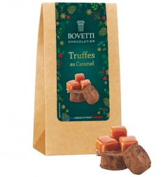 Trufe de ciocolata neagra cu caramel - Bovetti, 120g