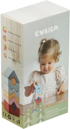 Set constructie - Cubika - Turn - Pastel