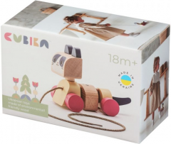 Jucarie din lemn - Cubika - Prietena mea Pisicuta - Pastel