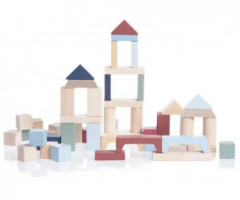 Kit 100 piese constructie - Pastel