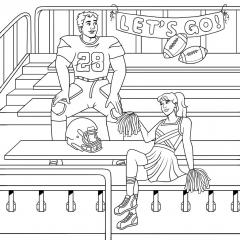 The Sports Romance Colouring Book