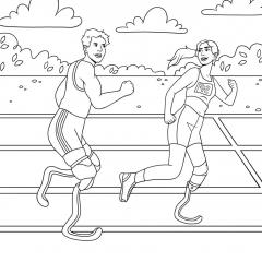 The Sports Romance Colouring Book