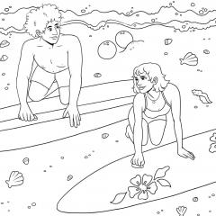 The Sports Romance Colouring Book