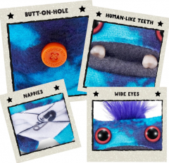 Jucarie de plus - Fuggler - Bebe ciudatei, mai multe modele si culori