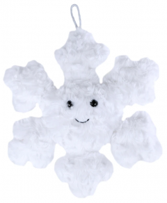Jucarie de plus Craciun - Fulg de nea, 25cm