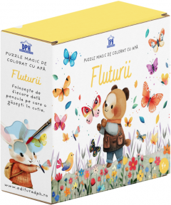 Fluturii - Puzzle magic de colorat cu apa