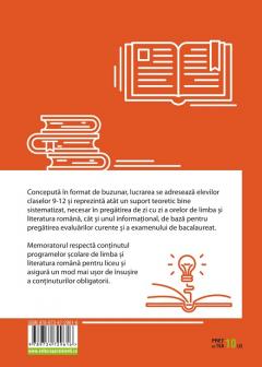 Memorator limba si literatura romana - clasele IX-XII