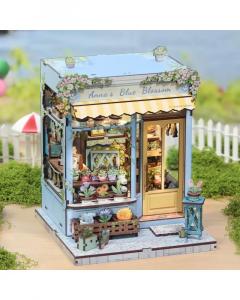 Puzzle 3D 255 piese - Minicasuta - Floarea Albastra a Annei