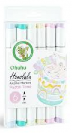 Set 6 markere - Pastel