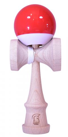Jucarie de indemanare - Kendama Super Sticky Paint - Rosu/Alb