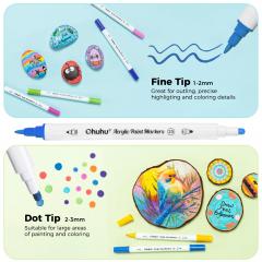 Set 36 markere acrilice - Varf dublu - Fine & Dots