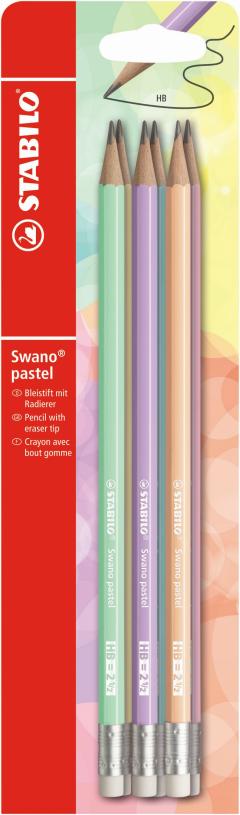 Set 6 creioane grafit - Swano Pastel, HB