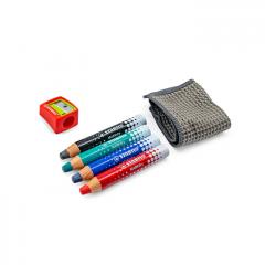 Set 4 creioane + ascutitoare - Stabilo - Markdry