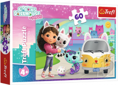 Puzzle - Gaby's Dollhouse - Casa pisicii lui Gabby, 60 piese
