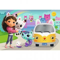 Puzzle - Gaby's Dollhouse - Casa pisicii lui Gabby, 60 piese