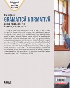 Exercitii de gramatica normativa pentru clasele a VII-VIII-a
