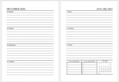 Agenda 2026 - All Black - Weekly