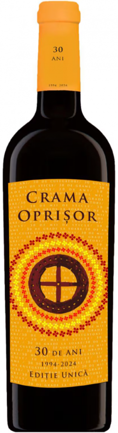 Vin rosu - Crama Oprisor 30 de ani 1994-2024 - Merlot & Feteasca Neagra, Demidulce