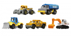 Set 5 masinute metalice - Matchbox - Construction VII