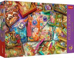 Puzzle 1000 piese - Premium Plus - Un Birou Plin de Inspiratie