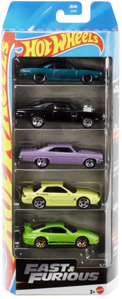 Set 5 masini - Hot Wheels - Fast & Furious