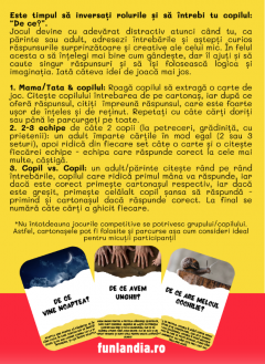 Joc educativ - De ce? De ce? De ce?