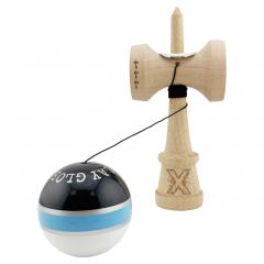 Jucarie de indemanare - Kendama X - Royal Spike, Big Cups - Inel Albastru Deschis