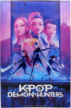 Placa decorativa - Demon Hunters - Key Art