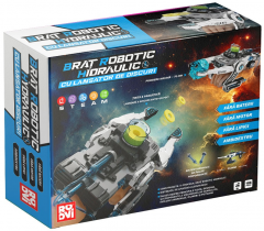 Jucarie interactiva - Brat robotic hidraulic cu lansator de discuri