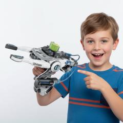 Jucarie interactiva - Brat robotic hidraulic cu lansator de discuri