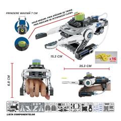 Jucarie interactiva - Brat robotic hidraulic cu lansator de discuri