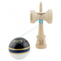 Jucarie de indemanare - Kendama X - Royal Spike, Big Cups - Inel Albastru Inchis