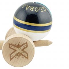 Jucarie de indemanare - Kendama X - Royal Spike, Big Cups - Inel Albastru Inchis
