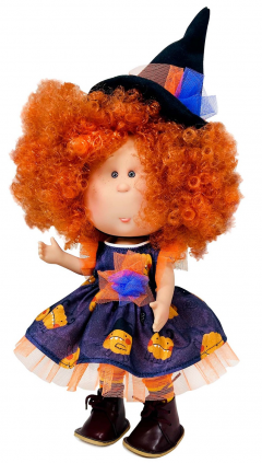 Papusa artizanala - Mia Halloween (miros de vanilie)