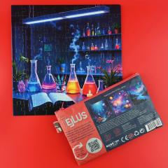 Puzzle 100 piese, cu borseta - Stiinte