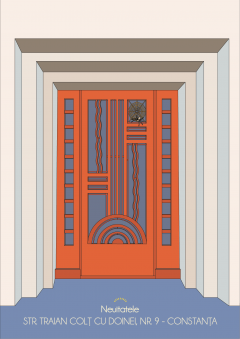 Carte postala - Strada Traian colt cu Doinei nr. 9