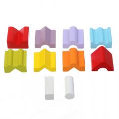 Set de constructie din lemn - Turn - 12 piese